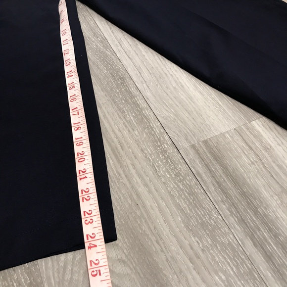 Smock Wool Pants Blue Navy High Rise Baggy Crop Trouser Mens Large - Picture 4 of 13